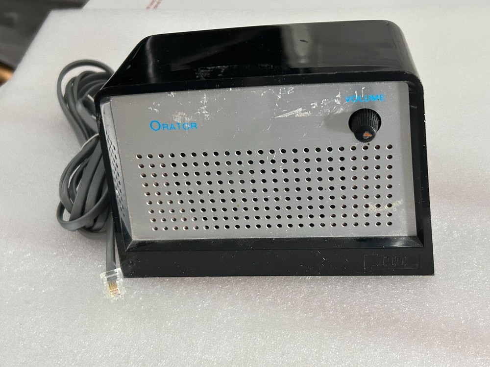 ITT ORATOR Phone-Intercom Amplified Speaker Box 010700-00A BLACK USED
