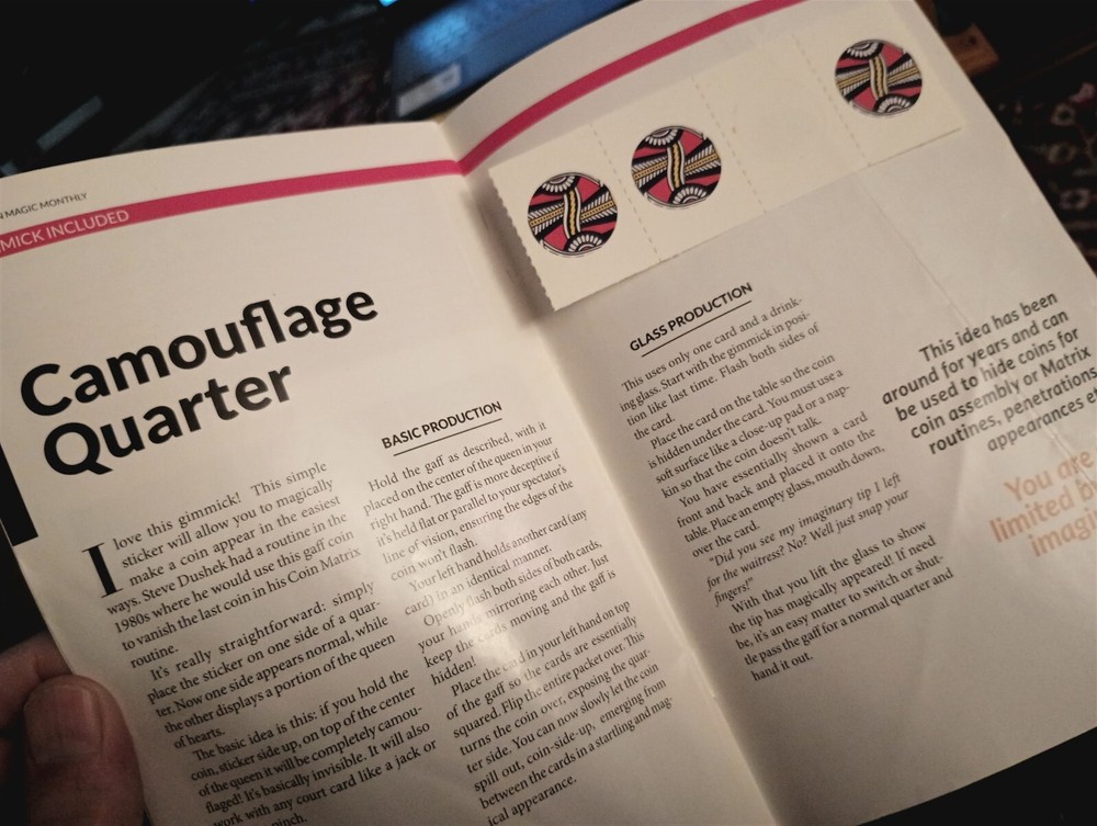 Cameron Francis Penguin Magic Monthly September 2017