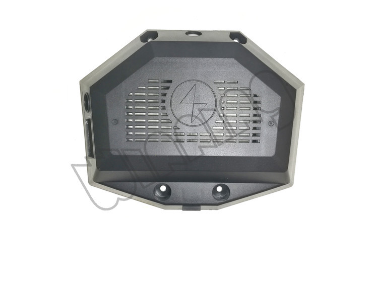 Plastic dual controller case and heat sink and battery indicator