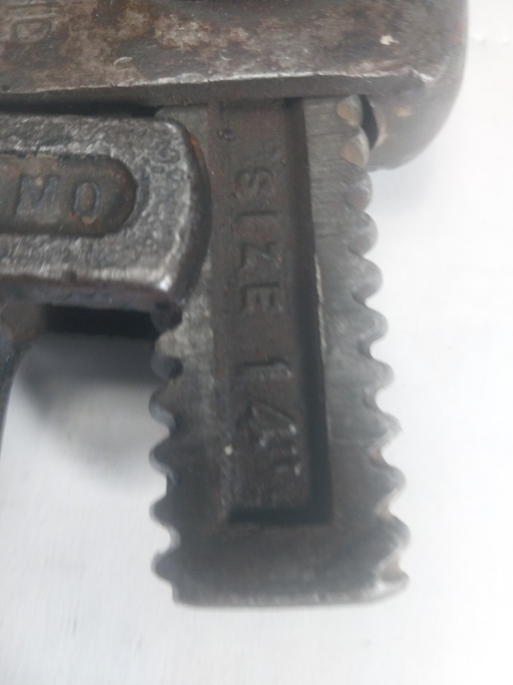 Trimo 14 Pipe Wrench Vintage Drop Forged Tool