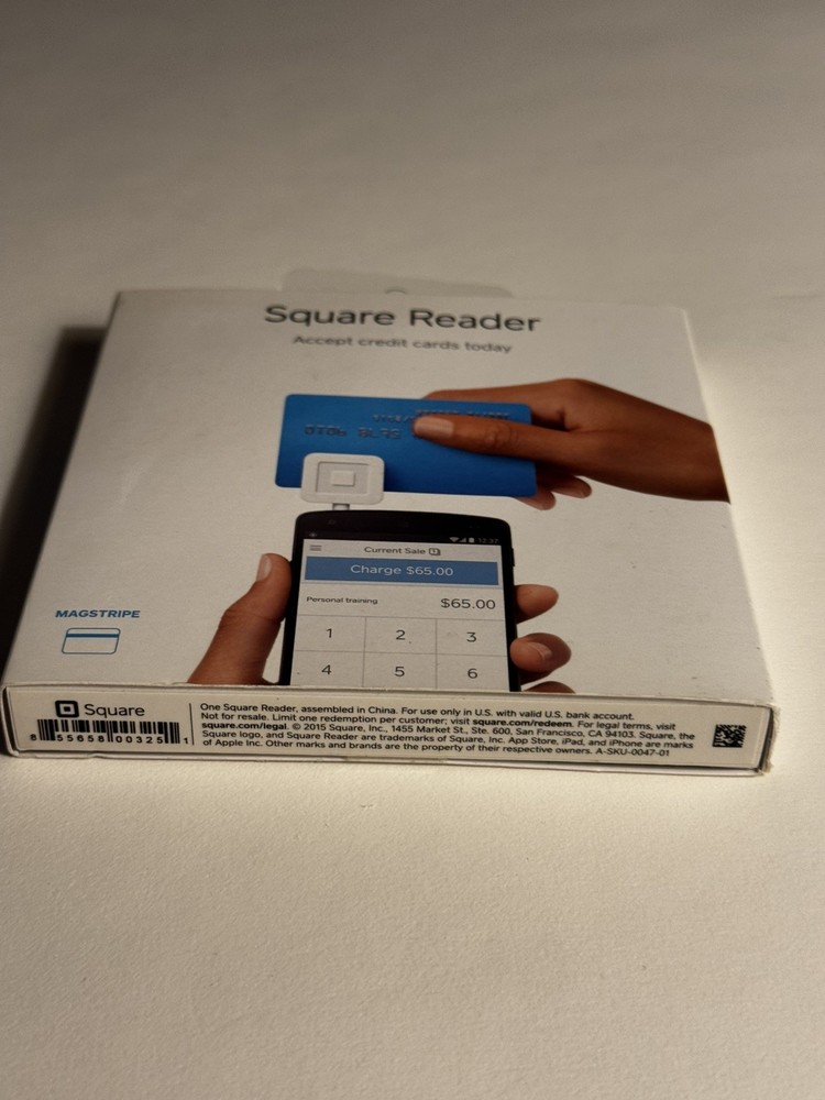NEW SEALED - Square Reader Credit Debit Card swipe for iPhone & Android 3.5mm
