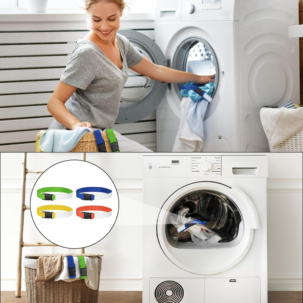 Multipurpose Laundry Strap with Buckle for Sock Snare and Storage Solutions