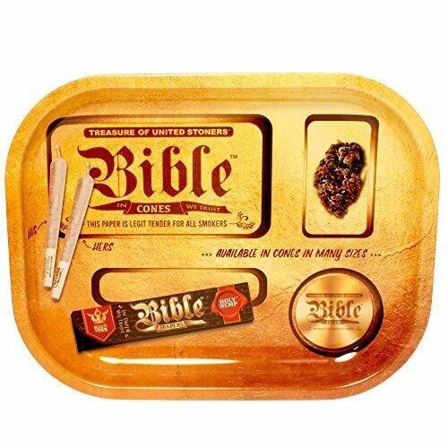 Bible Gold Mini Rolling Tray - 7" X 5.5"