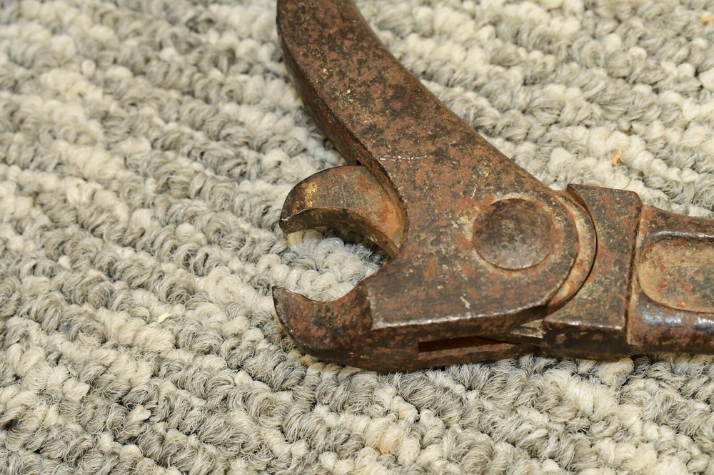 VTG Antique Nail Puller Morrill No.1 Cast Iron Slide Hammer Type Puller USA