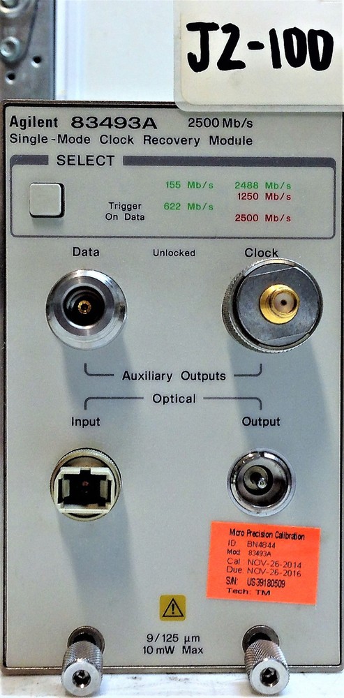 Agilent 83493A Single- Mode Clock Recovery Module 2500 Mb/s