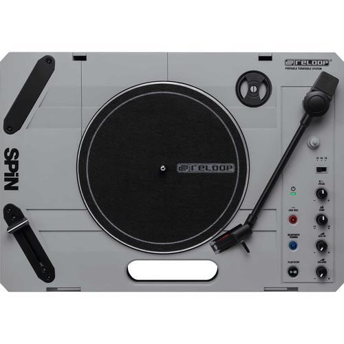 Reloop Spin Portable Turntable with Scratch Vinyl