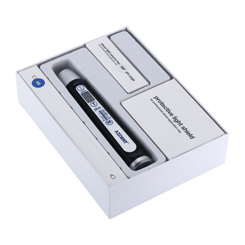 AZDENT Dental Wireless LED plus105 Curing Light Lamp 1 Second Curing 2500 mw/cm²