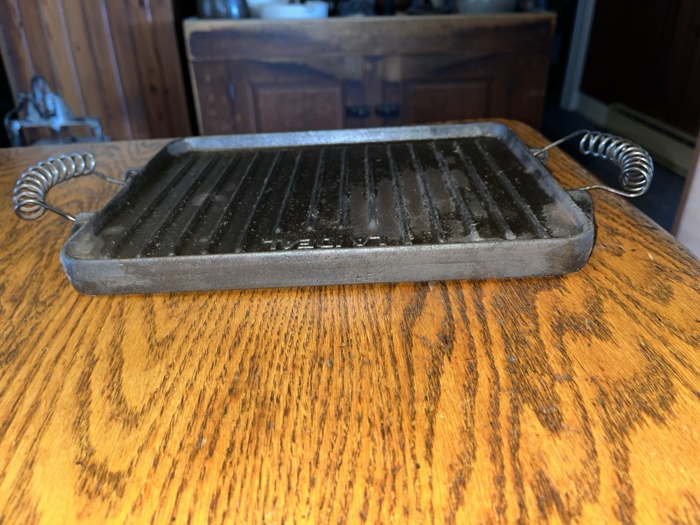 La IDEAL Cast iron Cookware Double Sided Rectangular Griddle