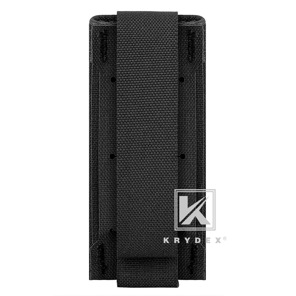 KRYDEX Tactical Double Stack Pistol Single Mag Pouch Belt / MOLLE Mounted Black