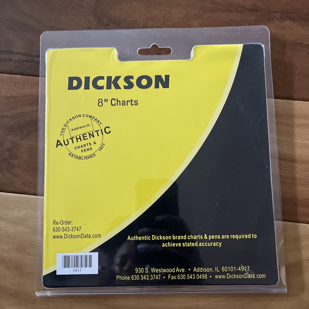 DICKSON C410 Pressure Chart 8"
