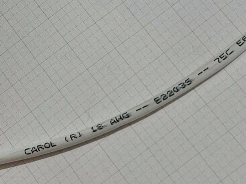 Carol E2203S 18/3C Shielded Control/Communications Cable Plenum White /50ft