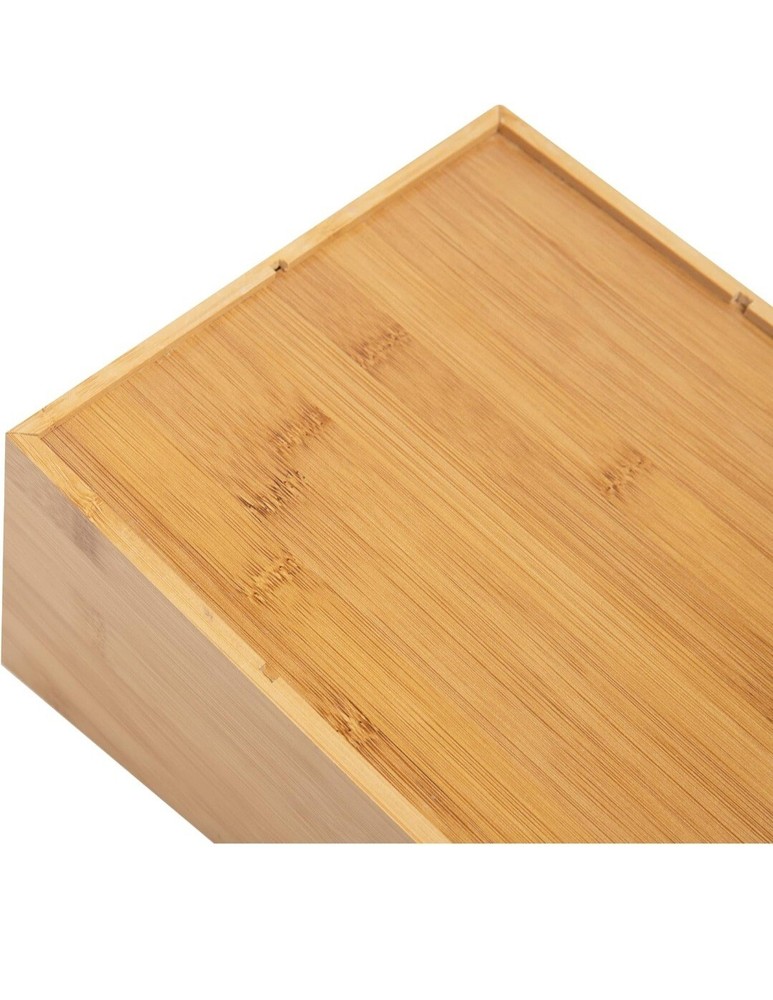 New Mind Reader 7 Compartment Coffee Condiment &Accessories Organizer - Bamboo