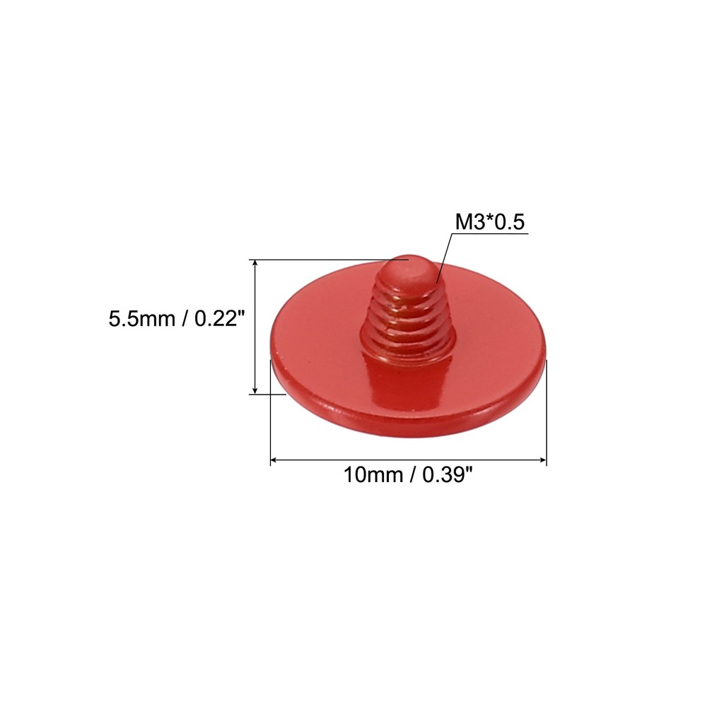 3 Pack Camera Shutter Button Shutter Release Button Convex Red