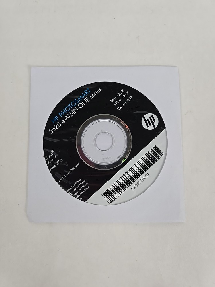 HP PHOTOSMART PRINTER 5520 install DISC