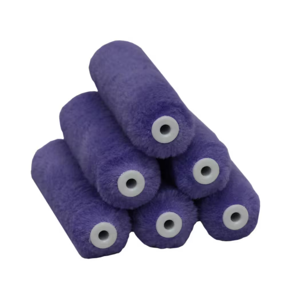 6 In.X 1/2 In.High-Capacity Polyester Knit Mini Paint Roller (6-Pack)