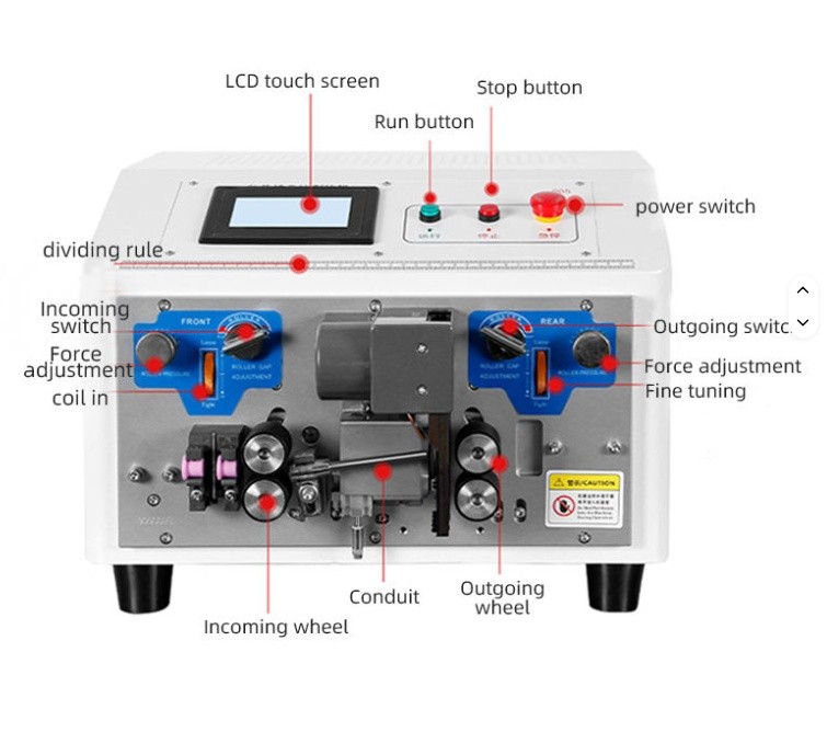 Automatic Multi-core Multi-cores Wires Sheath Stripping Machine 4 WheelsWire Opt