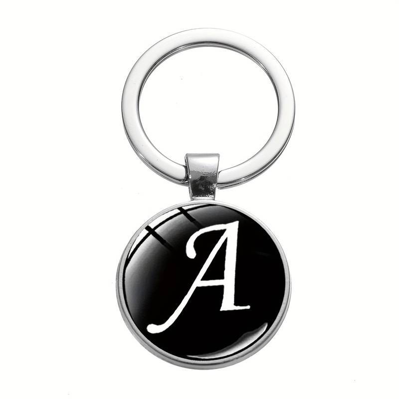 Letter Ring Keychain - Initials