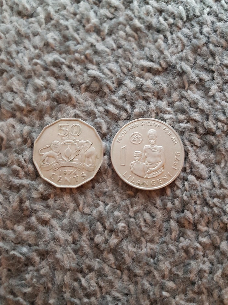 2 X Coins SWAZILAND
