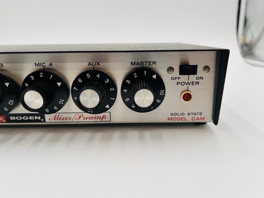 Bogen Mixer Preamp Solid State CAM Model Lear Siegler A55 Power Up UNTESTED VTG