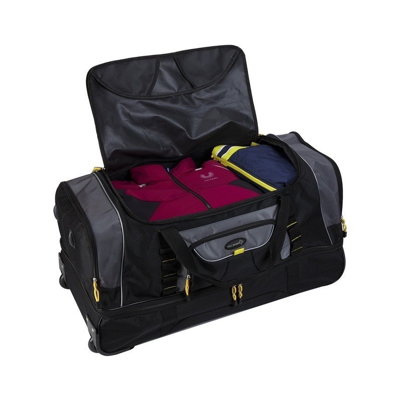 36" 2-Section Drop-Bottom Rolling Duffel Telescopic Handle Rolling Extra Large