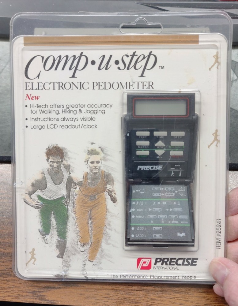 Precise Int Comp U Step Electronic Pedometer New Sealed Vintage Awesome