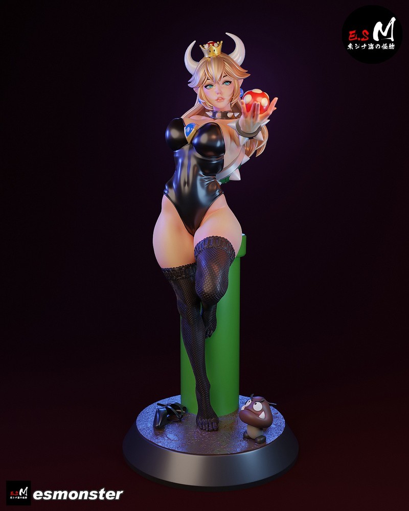 Bowsette V2 3D Printed Kit Unpainted/Unassembled