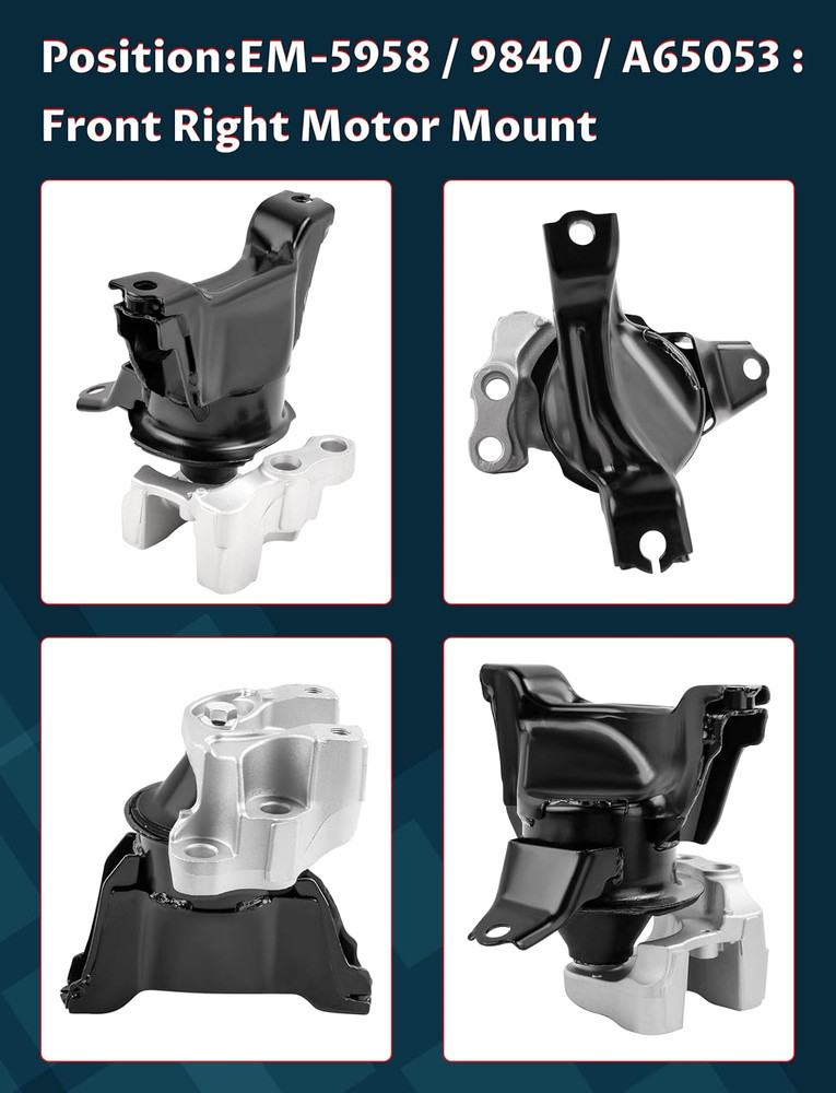 Engine Mount & Transmission Set for CR-V 2012-2014 - 5-Piece Kit