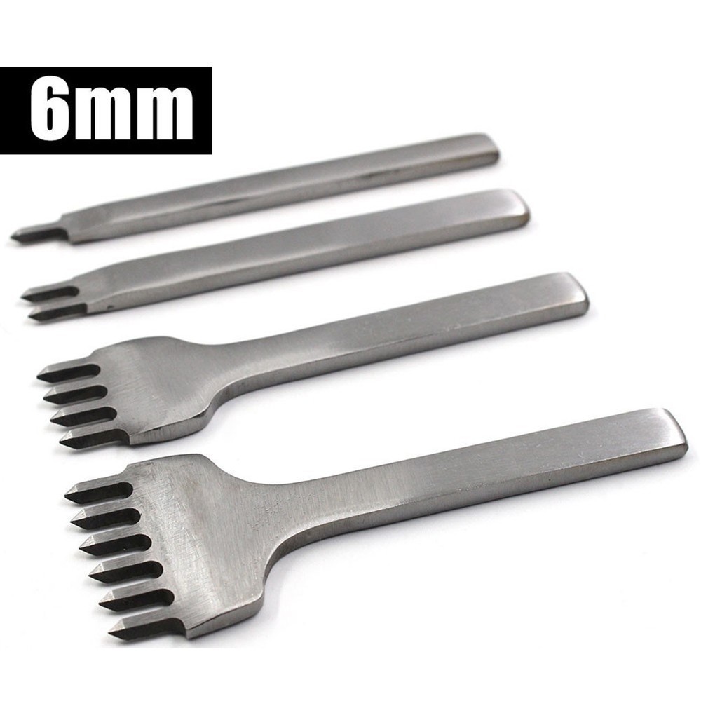 Professional Hole Punch Tool for Leather Craft Pricking Iron Stitching Chisel