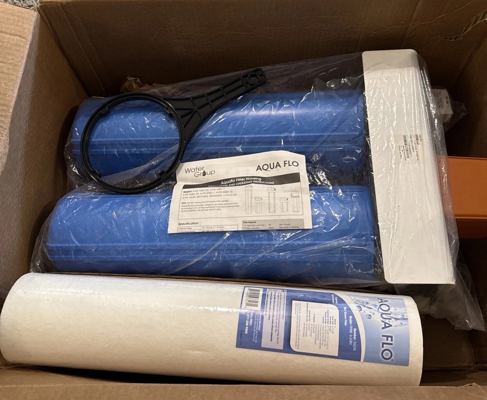 AQUA FLO® 160197 High-Flow Whole House Filtration System With 3/4 Port NEW