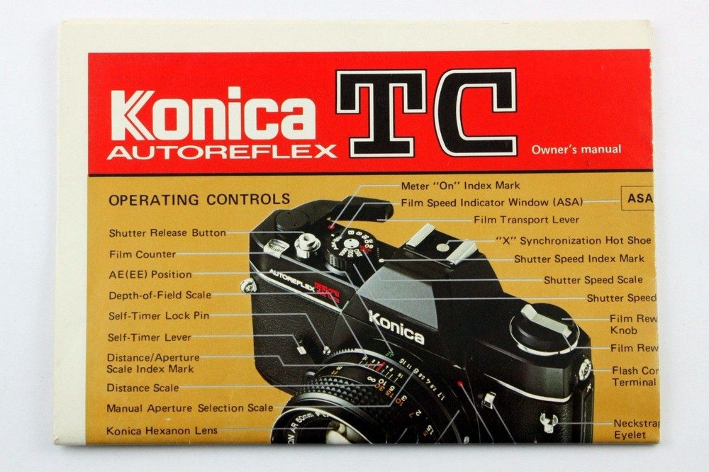 190810 Konica Autoreflex TC Genuine Original User Instruction Manual