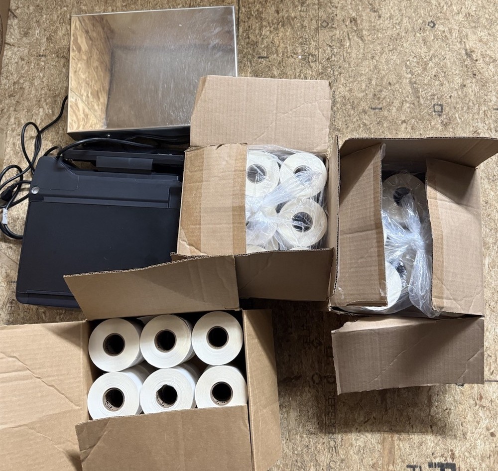 Digi Scale System w/ Digital Display & Platform + 80 Label Rolls – Barely Used