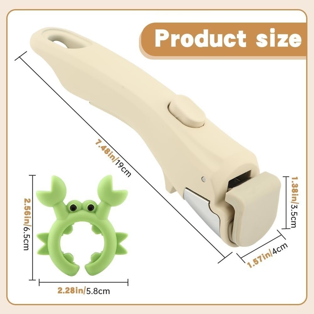 Universal Removable Handle Detachable Pan Pot Gripper Replacement Silicone White