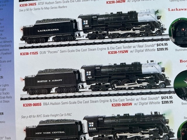 K-LINE MODEL TRAIN Catalogs - 2000 First Edition & 2004 Second Ed - 2 Catalogs!