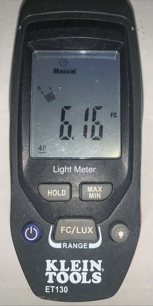 KLEIN Tool Et130. Light Meter. Used.