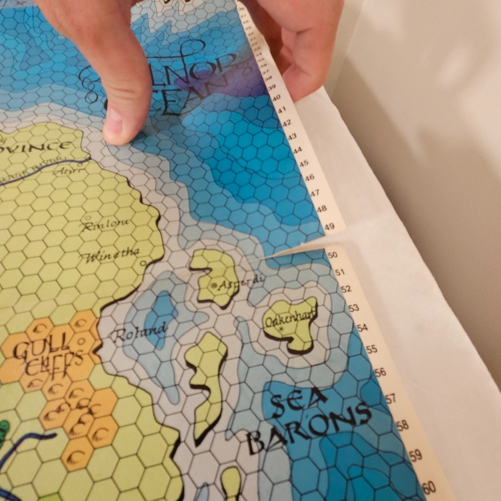 Advanced Dungeons & Dragons World of Greyhawk Guide Glossography Map + 2 Modules