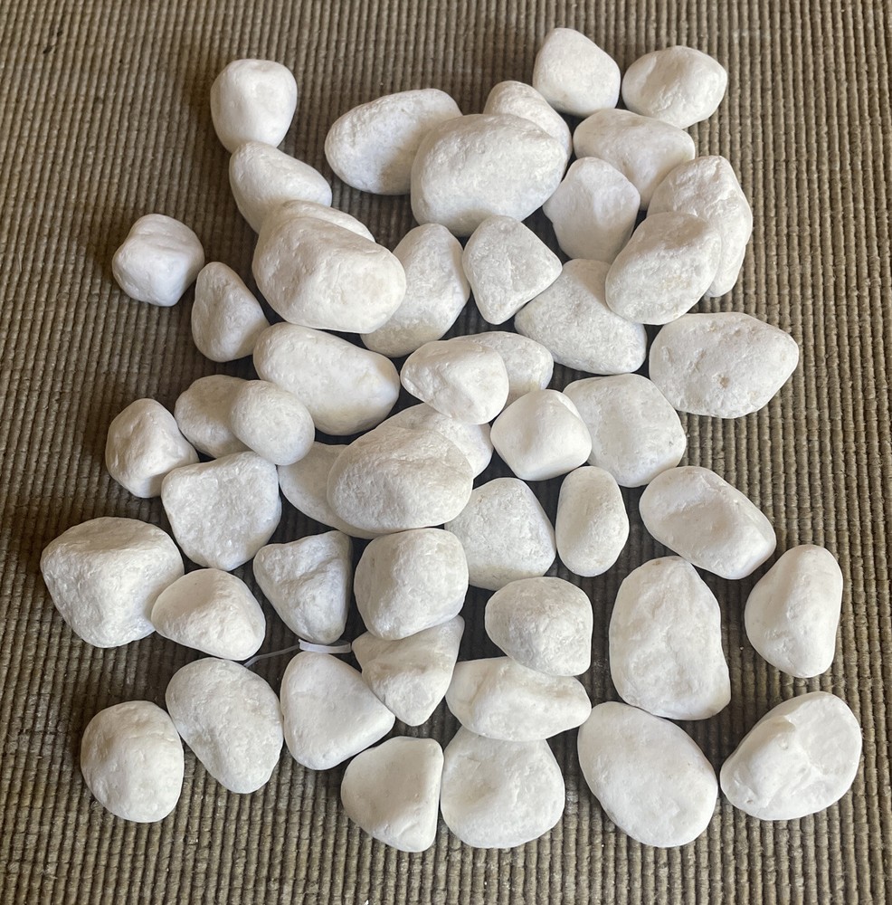 Fireplace Decorative Stone Pebbles 50 Pcs
