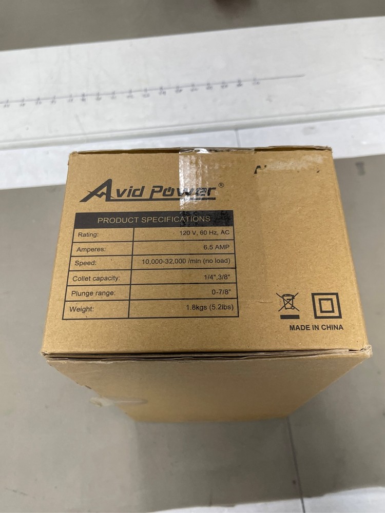 AVID POWER 6.5 Amp 1.25 HP Compact Router Tools for Woodworking, Fixed Base Wood