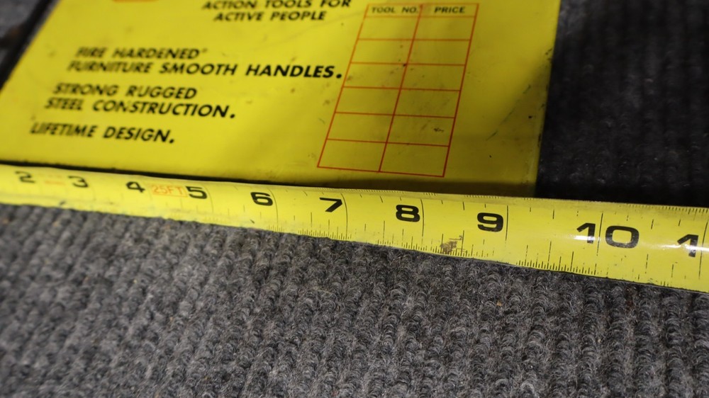 (3) VINTAGE TRUE TEMPER TOOL ADVERTISING,STORE DISPLAY,PEGBOARD,HANGING,PROP