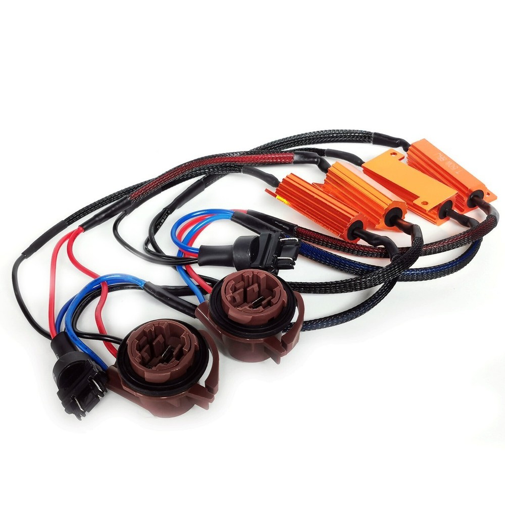 Wire LED Resistor Canceler Flash Error Decoder 3157 U Brake Stop Tail Replace