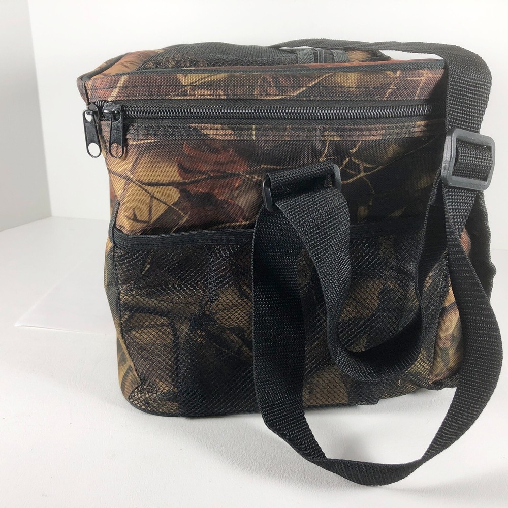 Camo Soft Side Cooler Bag Packable Tote Quick Access Top Strap