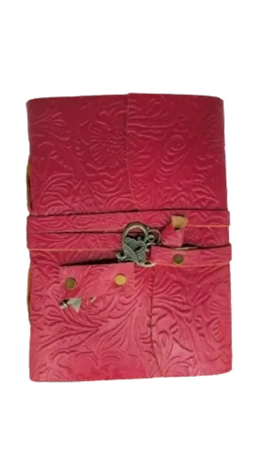 Handcrafted leather journalCotton pages