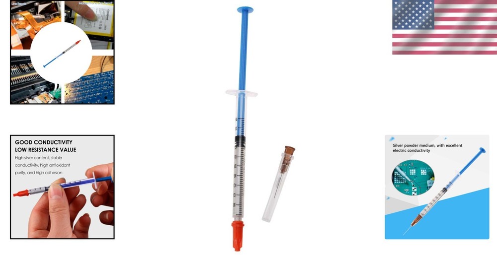 Silver Conductive Thermal Paste for PCB Repair - 0.7ml High-Viscosity Adhesive