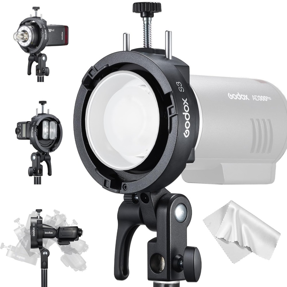 S3 Speedlite Bracket, 𝐆𝐨𝐝𝐨𝐱 𝐒𝟐 𝐔𝐩𝐠𝐫𝐚𝐝𝐞, Adjustment Angle±90°,Um...