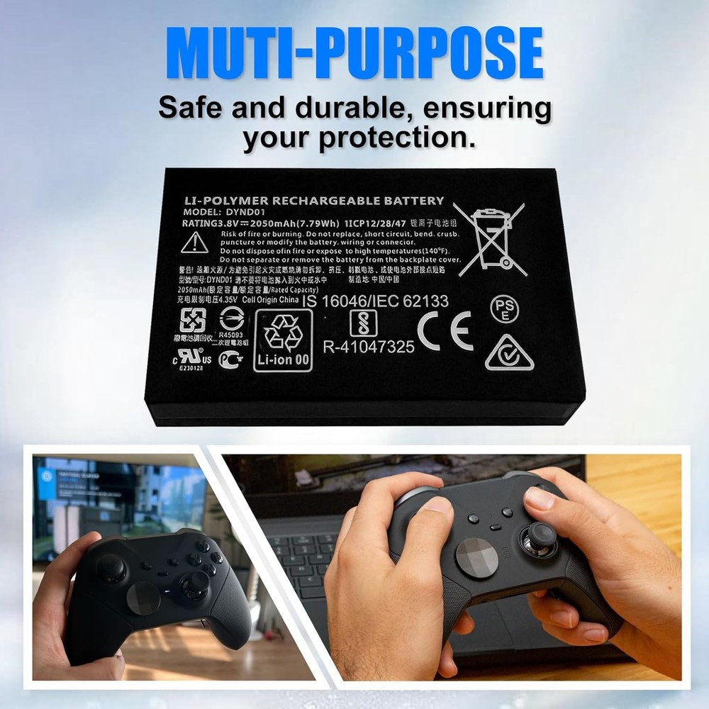 Battery DYND01 For Microsoft XBOX Elite Series 2 1797 Controller