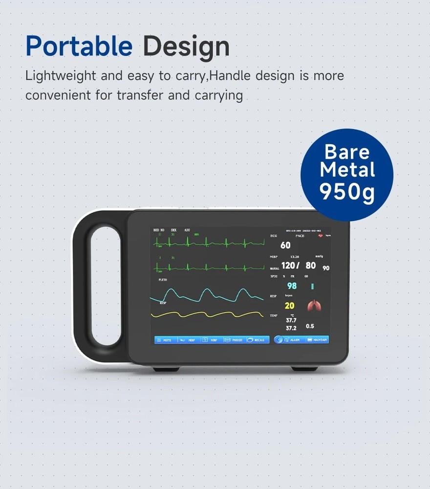 7-inch ColorTouch Screen Multi-parameter Patient Monitor