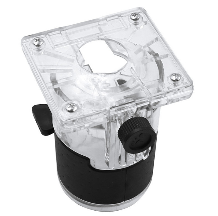 Plastic Cylinder Design Base Assembly Plastic Trimming Machine Transparent Cover