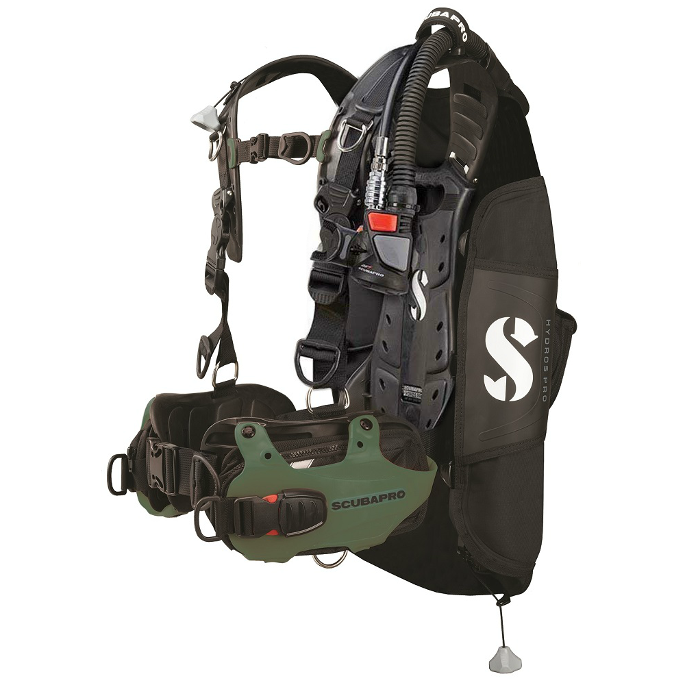 Scubapro Hydros Pro w/ 5th Gen. Air2 BCD-Black Medium