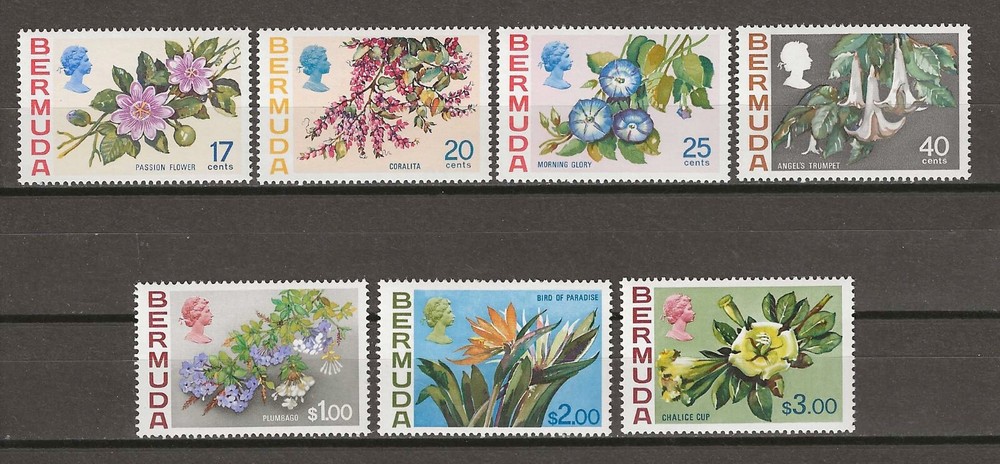 BERMUDA 1970/75 SG 258a/265a MNH