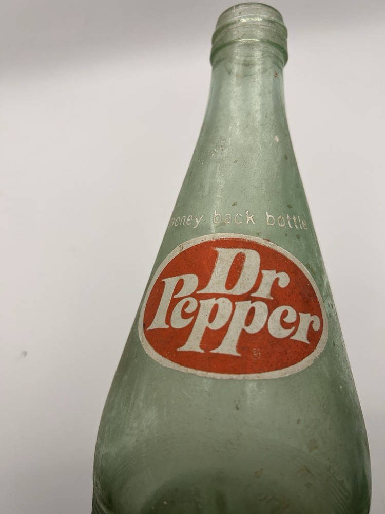Vintage Glass Dr Pepper Bottle