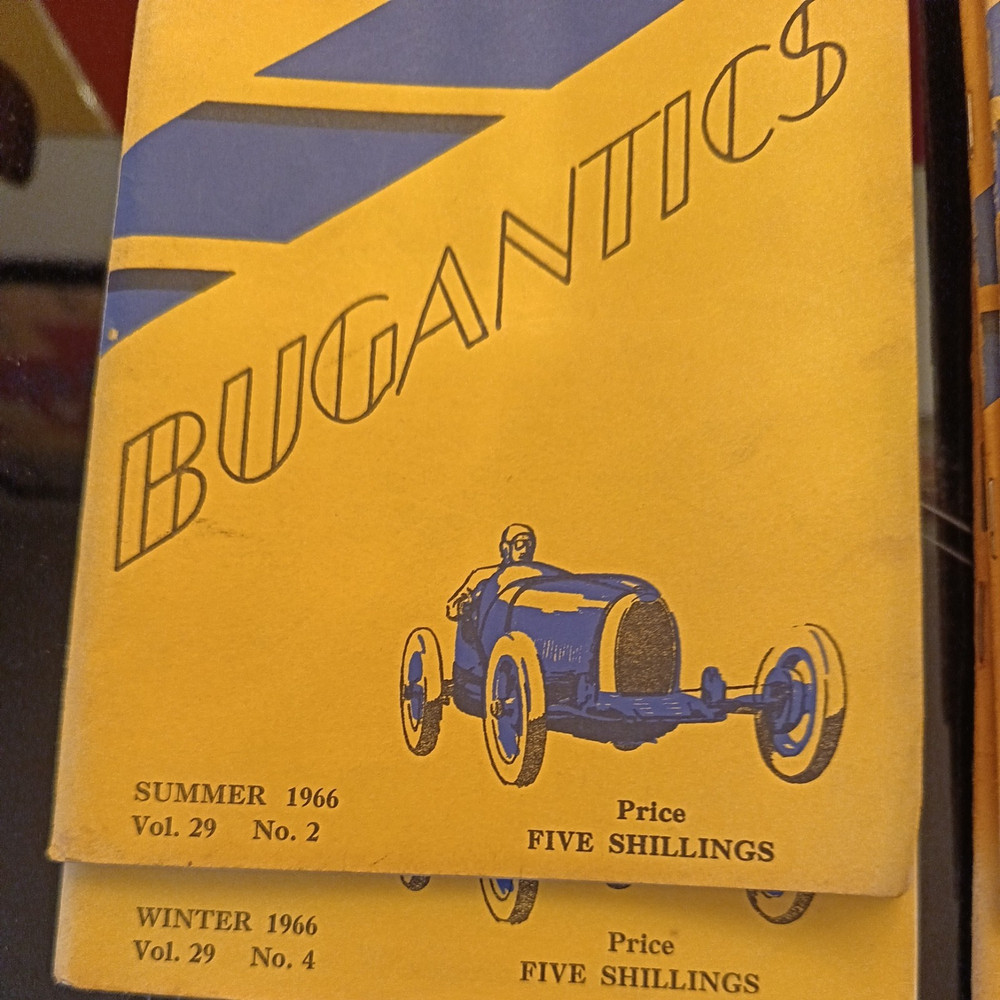 8 x BUGANTICS - BUGATTI OWNERS CLUB MAGAZINES from 1960s
